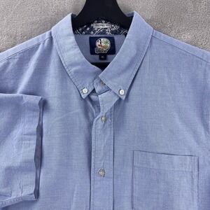Reyn Spooner Button Down Shirt Mens Size XL Light Blue‎ Tailored Fit Cotton